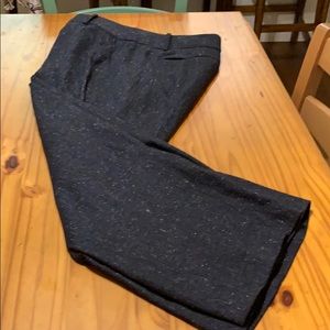 Wide leg tweed viscose, cotton, polyester, wool